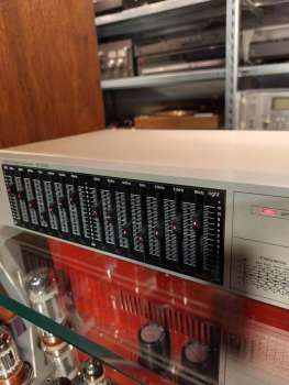 Technics SH-Z200 Equalizer in silber  2 x 7 Band Japan 1985