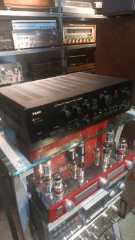 Preview: TEAC A-X75 MK II  Japan 1989 der Größte der Serie  Phono MM+MC