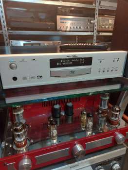 ROTEL RDV-1060 hochwertiger CD und DVD Player aus 2003 in bicolor und mit Fernbedienung und OVP !