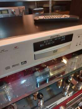 Preview: ROTEL RDV-1060 hochwertiger CD und DVD Player aus 2003 in bicolor und mit Fernbedienung und OVP !