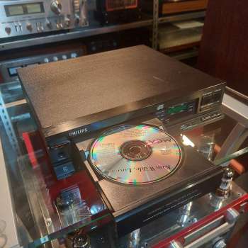 Preview: PHILIPS CD 371 CD Player von 1987 mit TDA 1541 Schwingarmlaufwerk