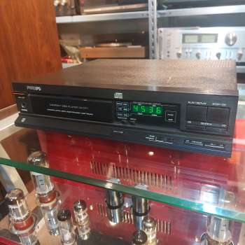 Preview: PHILIPS CD 371 CD Player von 1987 mit TDA 1541 Schwingarmlaufwerk
