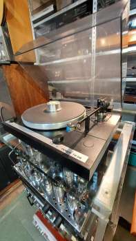 Preview: Thorens TD 318 in schwarz aus 1985 opto Endabschaltung