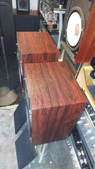 Preview: KEF  C20  2 Wege Regallautsprecher 80ger Jahre Top Zustand in Mahagony /Nadelstreifen