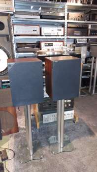 KEF  C20  2 Wege Regallautsprecher 80ger Jahre Top Zustand in Mahagony /Nadelstreifen