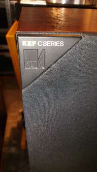 KEF  C20  2 Wege Regallautsprecher 80ger Jahre Top Zustand in Mahagony /Nadelstreifen