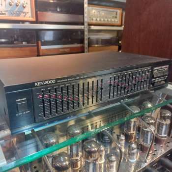 Preview: KENWOOD GE-56 Equalizer 2x12 beleuchtete LED Regler Japan 1987