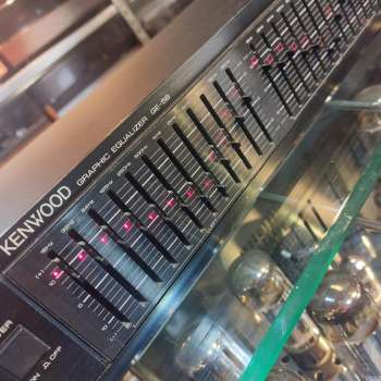 Preview: KENWOOD GE-56 Equalizer 2x12 beleuchtete LED Regler Japan 1987