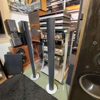 Bang und Olufsen B&O Beolab 6000 activ Lautsprecher Chrom Säulen