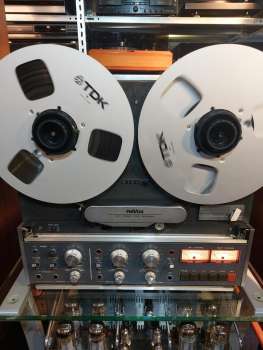 REVOX  B 77  2-Spur Tonband 3-Kopf  mit AKAI NAB und Alu Spulen