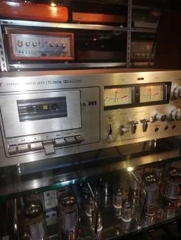 SONY TC-206 SD Tapedeck Japan 1977 mit Holzseiten