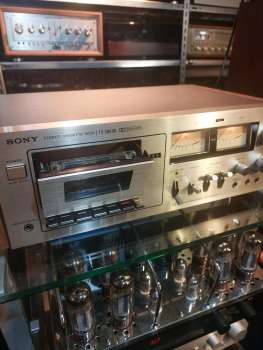 Preview: SONY TC-206 SD Tapedeck Japan 1977 mit Holzseiten