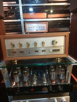 the Fisher X-100A Röhrenverstärker Holzgehäuse Bastlergerät