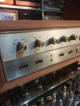 the Fisher X-100A Röhrenverstärker Holzgehäuse Bastlergerät