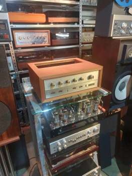 the Fisher X-100A Röhrenverstärker Holzgehäuse Bastlergerät