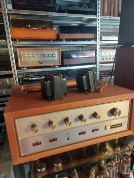 the Fisher X-100A Röhrenverstärker Holzgehäuse Bastlergerät