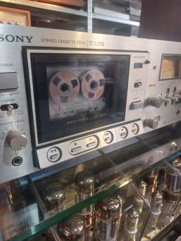Preview: SONY TC-229 SD Tapedeck von  1978 mit Holzseiten Top Zustand