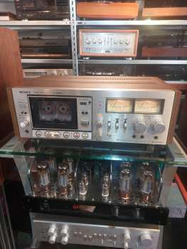 Preview: SONY TC-229 SD Tapedeck von  1978 mit Holzseiten Top Zustand