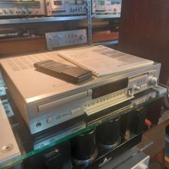 Preview: ONKYO FR-435 CD Receiver mit Mini Disc MD champagner mit original Fernbedienung