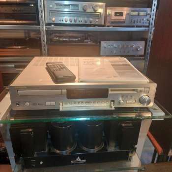 Preview: ONKYO FR-435 CD Receiver mit Mini Disc MD champagner mit original Fernbedienung