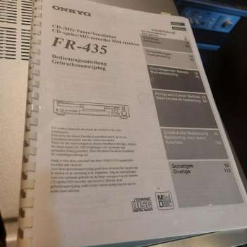 Preview: ONKYO FR-435 CD Receiver mit Mini Disc MD champagner mit original Fernbedienung