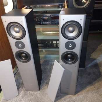 ELAC SL-100 Stand-Lautsprecher silber-schwarz Deutschland 2000