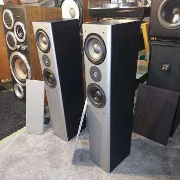 Preview: ELAC SL-100 Stand-Lautsprecher silber-schwarz Deutschland 2000