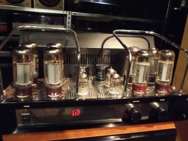 Preview: Pure&audio  TwinSound CST 160 High-End Röhren Endstufe 2 x 80 Watt 8xEL34  mit Furutech Kabel