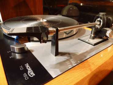 Preview: Thorens TD 160 Holz 70ger Jahre dicke Achse Buche Vollholz Stanton 500