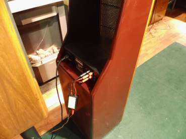 Martin Logan Sequel II German DG-Version Elektrostaten weinrot USA 1989