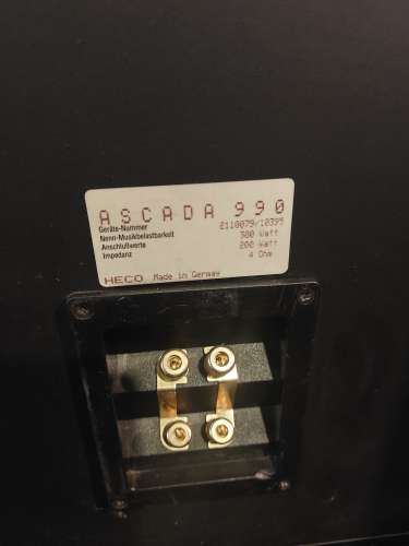 HECO Ascada 990 , die größten der Serie, biamping, 300 Watt, 51 Kilo, 1997