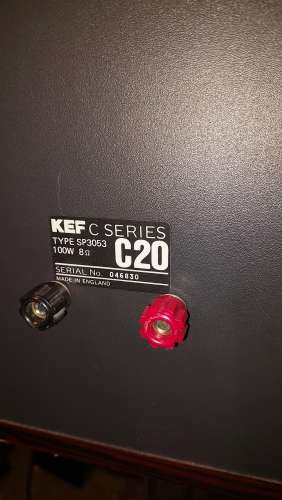 KEF  C20  2 Wege Regallautsprecher 80ger Jahre Top Zustand in Mahagony /Nadelstreifen