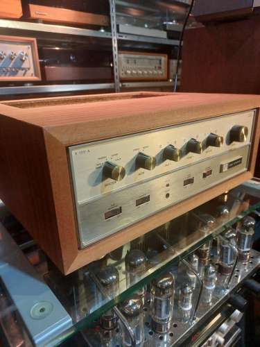 the Fisher X-100A Röhrenverstärker Holzgehäuse Bastlergerät