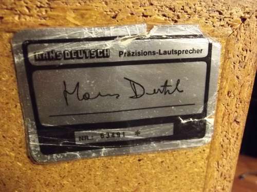 Hans Deutsch  Amadeus handgefertigt 1972 Echtholz  Horn HiFi-Rarität