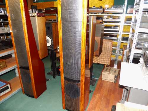 Martin Logan Sequel II German DG-Version Elektrostaten weinrot USA 1989