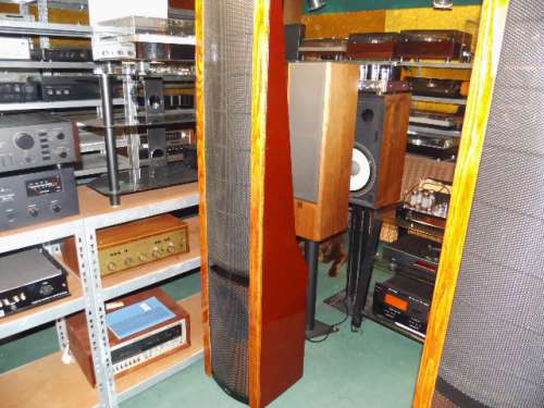 Martin Logan Sequel II German DG-Version Elektrostaten weinrot USA 1989